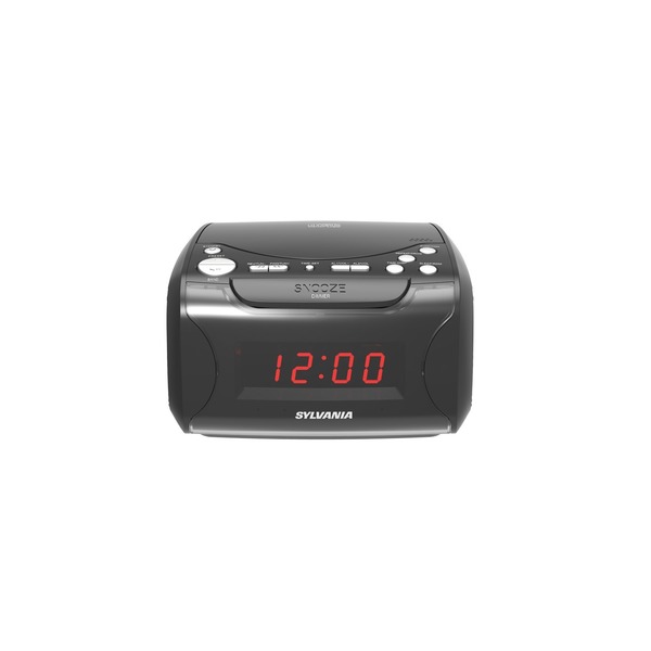 Sylvania USB-Charging CD Dual Alarm Clock Radio SCR4986